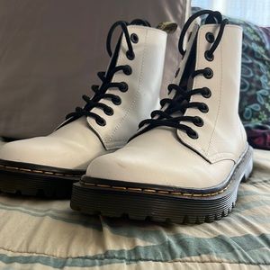 White doc martens worn once